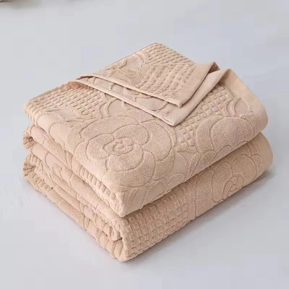 Flora Terry Cotton Weave Blanket - Image 2