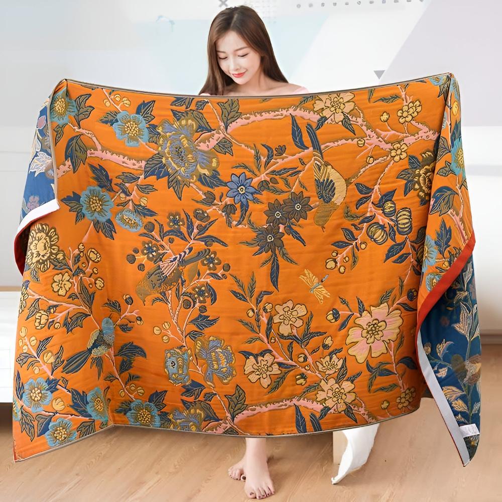 Hibiscus Reversible Bath Towel - Image 3