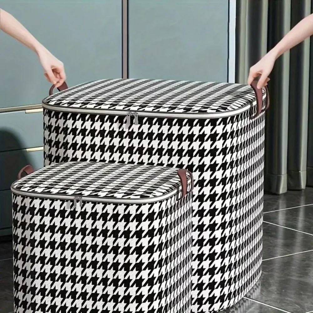 Houndstooth Collapsible Storage Box - Image 4