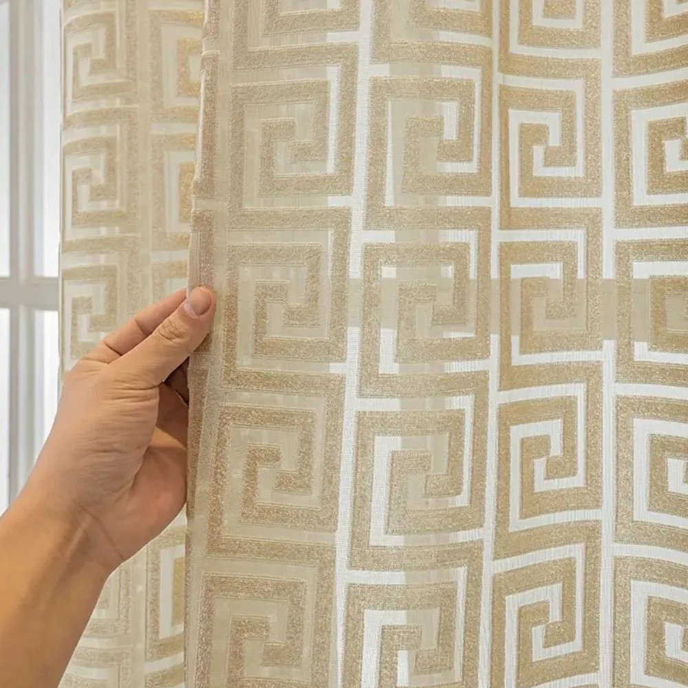 Imperial Maze Embroidered Curtain - Image 6