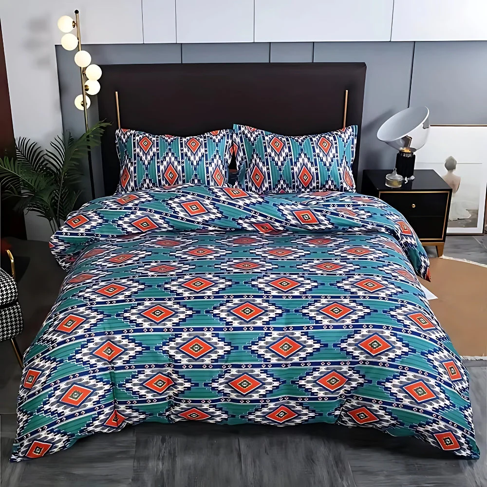 Indara Boho Tribal Print Duvet Cover Set - Image 4
