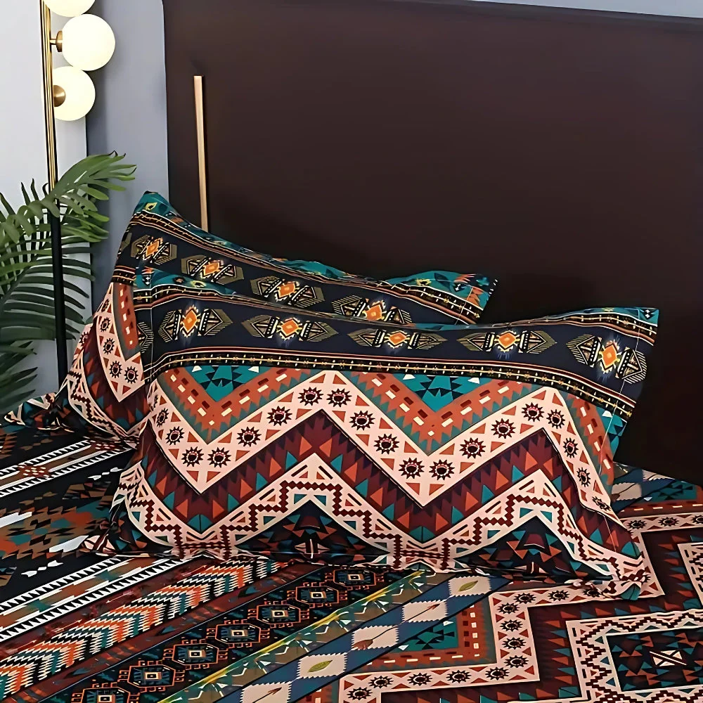 Indara Boho Tribal Print Duvet Cover Set - Image 6
