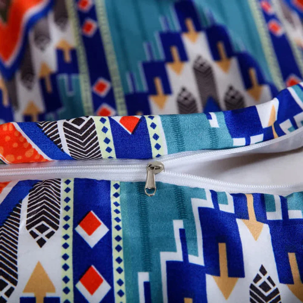 Indara Boho Tribal Print Duvet Cover Set - Image 7