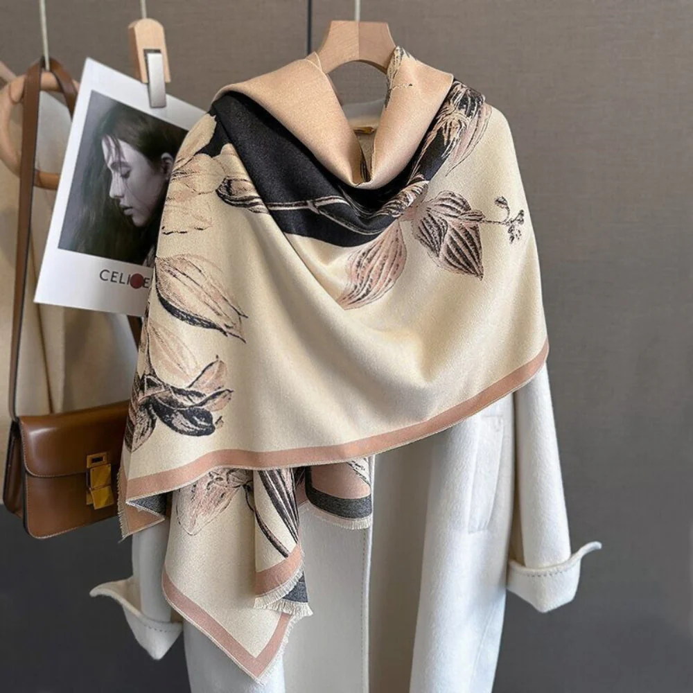 Iris Floral Soft Scarf Shawl - Image 6