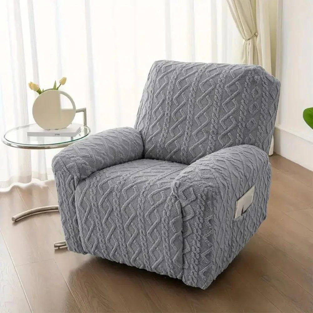 Jacquard Stretch Recliner Sofa Cover - Image 3