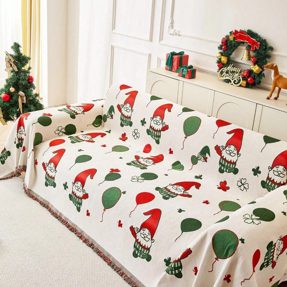 Jolly Gnome Christmas Sofa Cover - Image 3