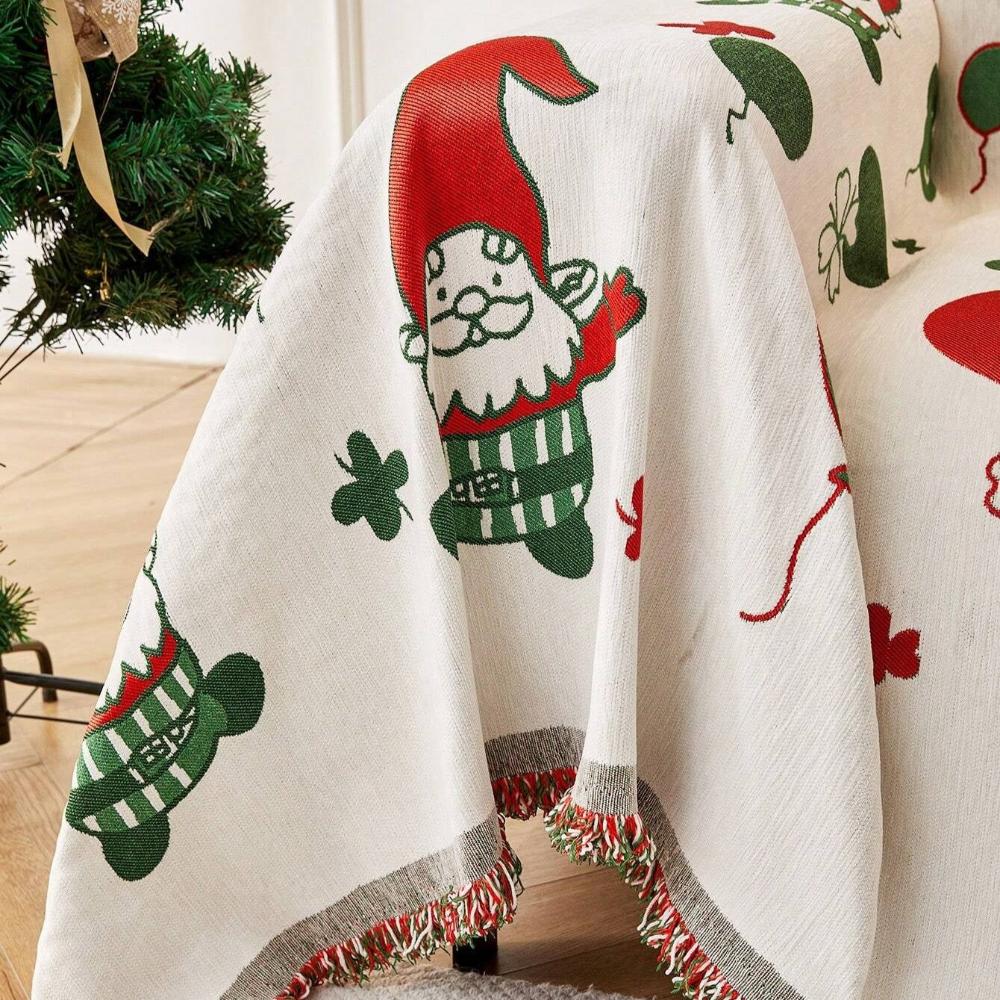 Jolly Gnome Christmas Sofa Cover - Image 5