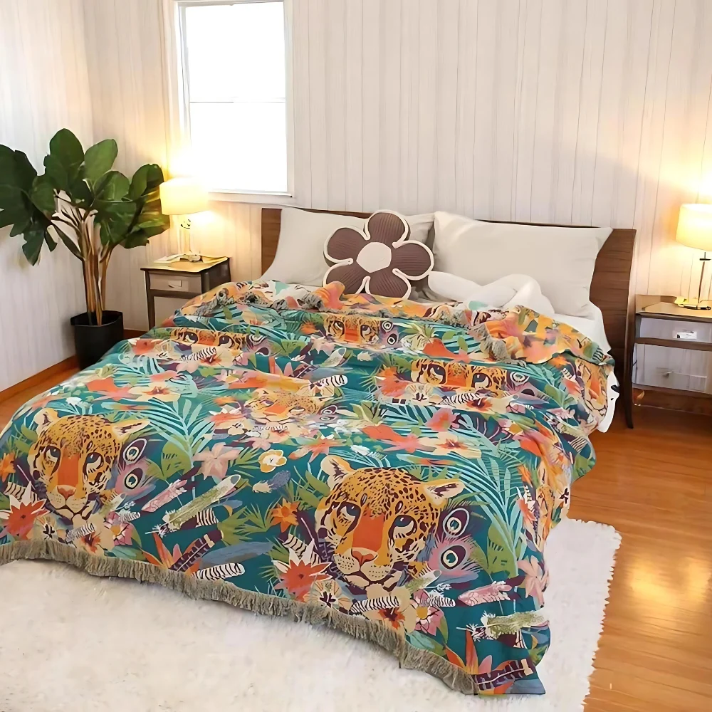 Jungle Adventure Kids Cotton Blanket - Image 3