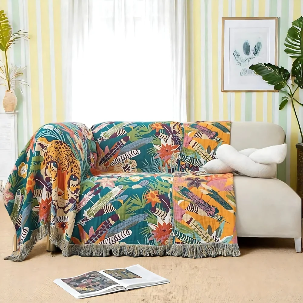 Jungle Adventure Kids Cotton Blanket - Image 4