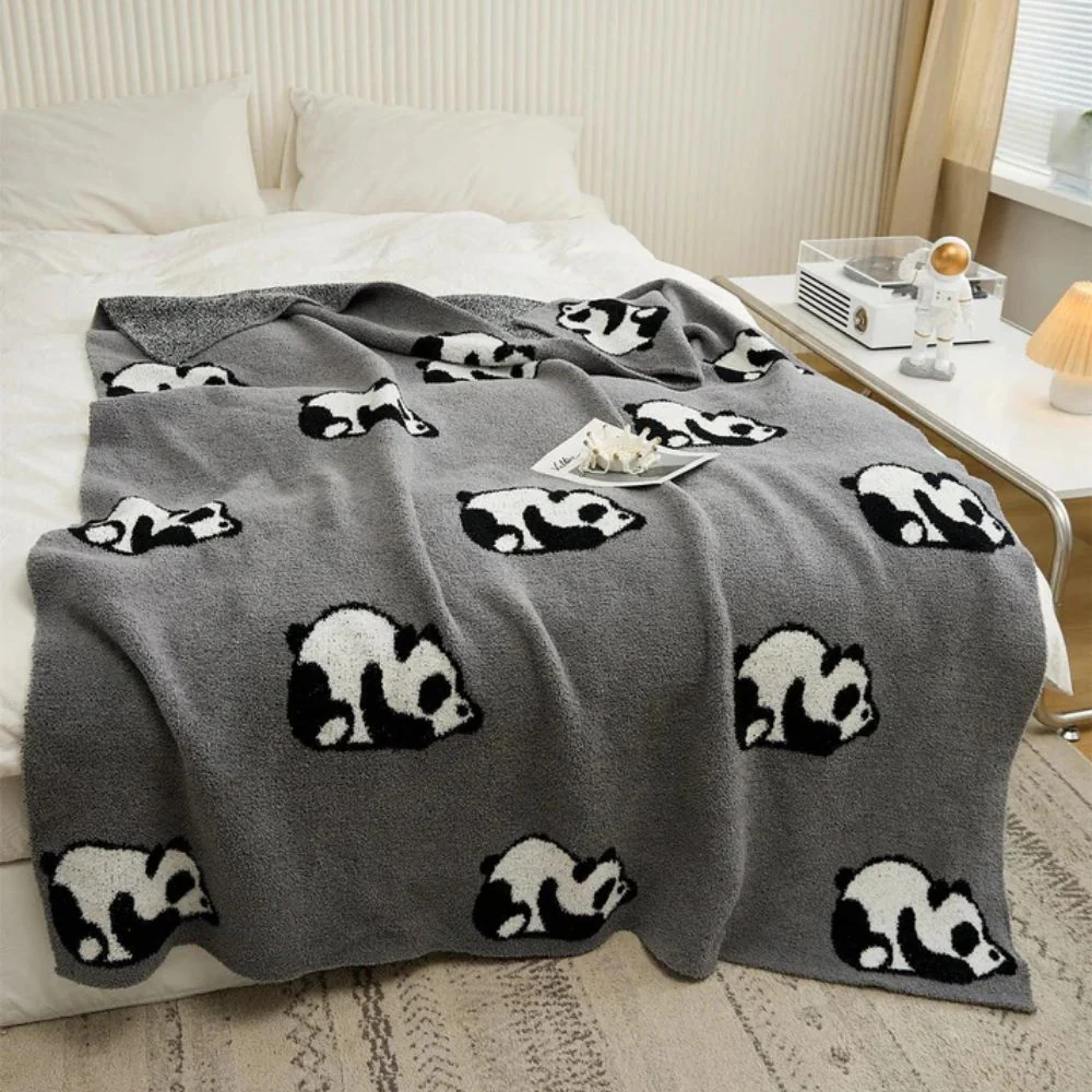 Kawaii Panda Knitted Blanket - Image 9