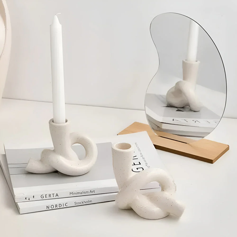 Knot Ceramic Candle Holder - Image 10