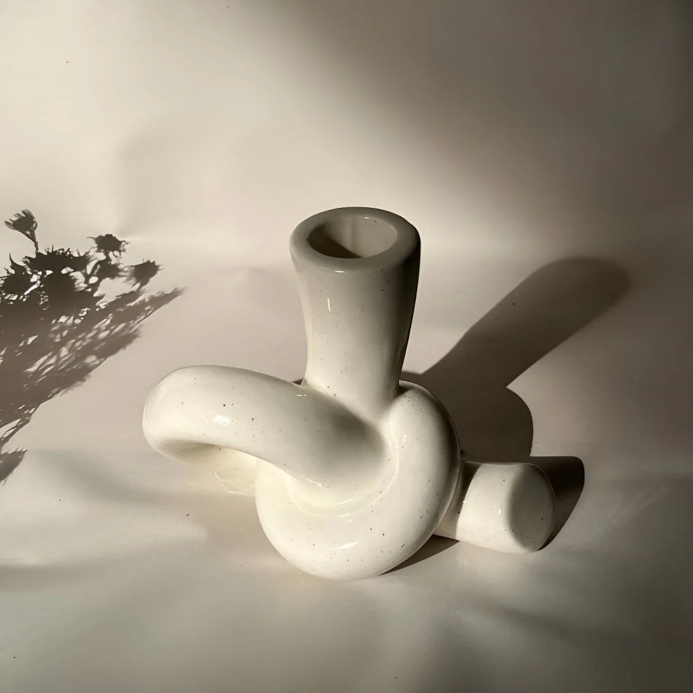 Knot Ceramic Candle Holder - Image 4