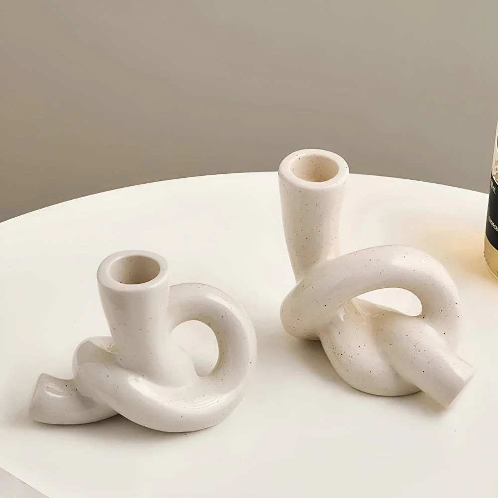 Knot Ceramic Candle Holder - Image 5