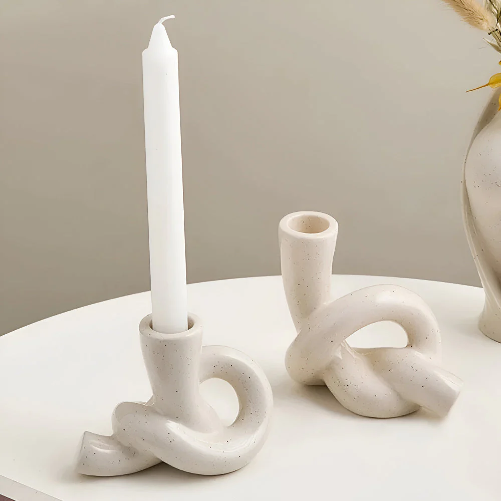 Knot Ceramic Candle Holder - Image 7