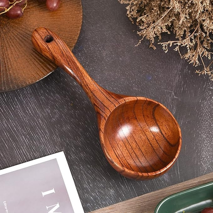 Large Wooden Multi-Purpose Scoop- 1pc - Image 5