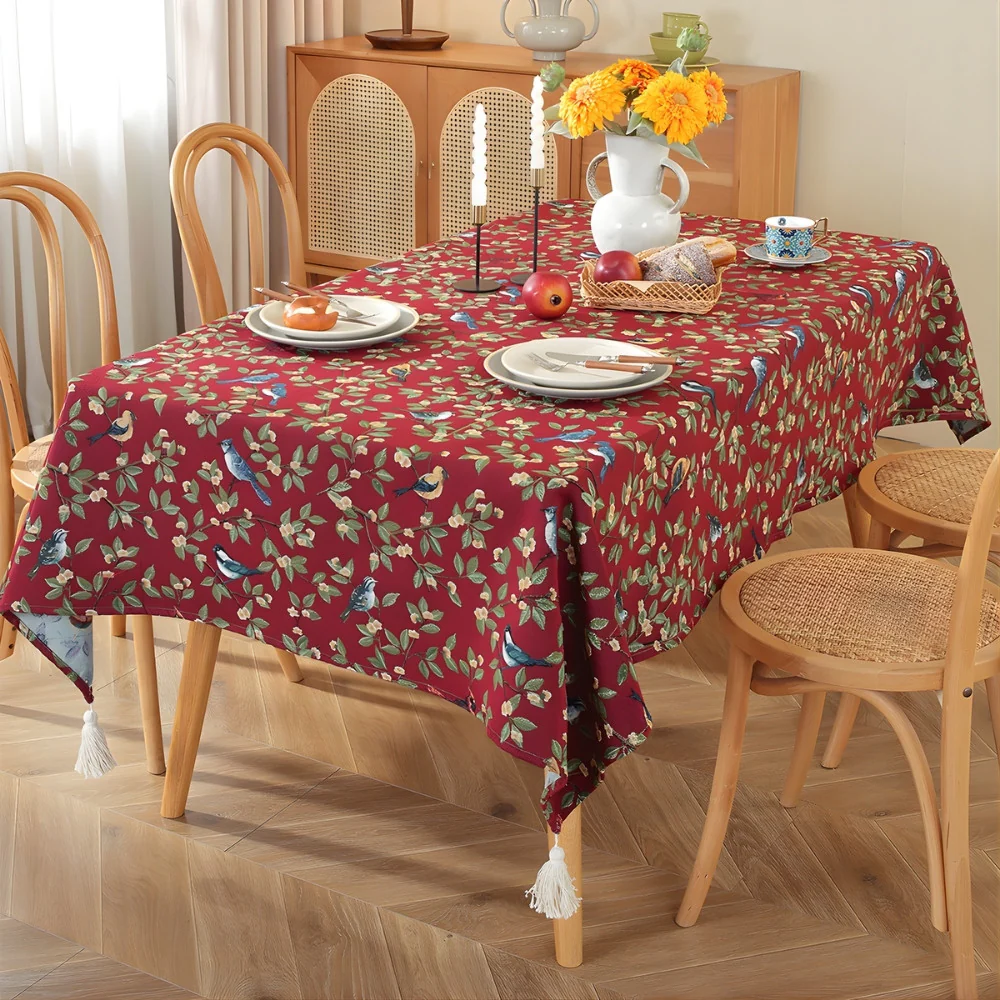 Lavish Heritage Floral & Bird Tablecloth - Image 5