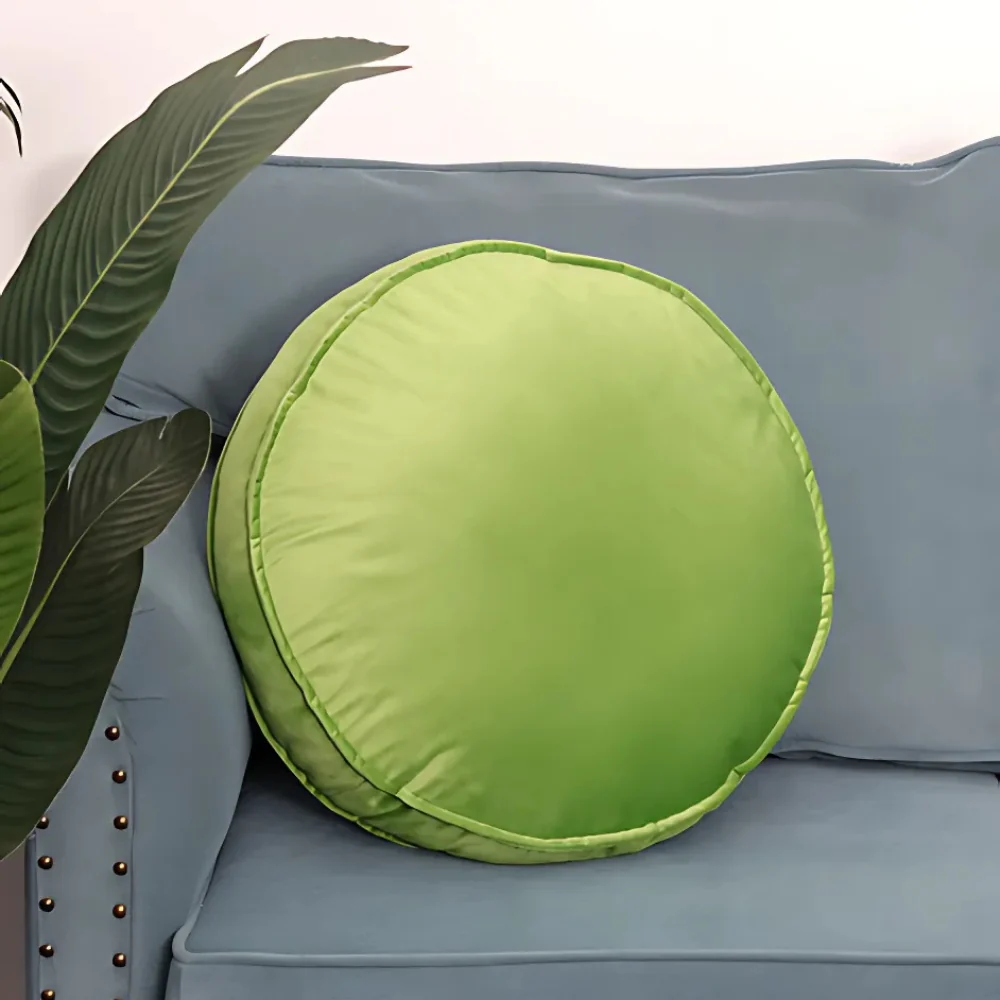 Lavish Velvet Round Cushion - Image 6