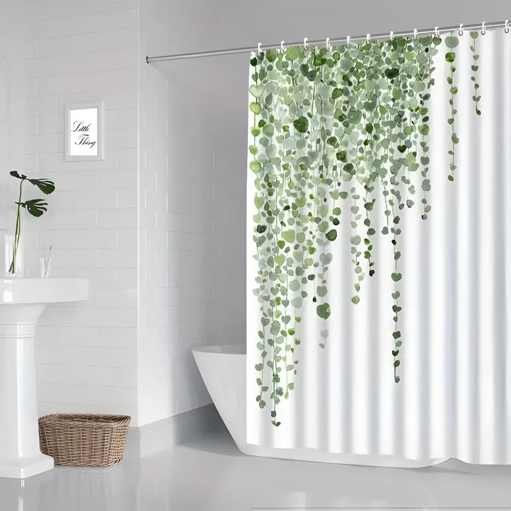 Leaf Drop Vine Shower Curtain - Image 6
