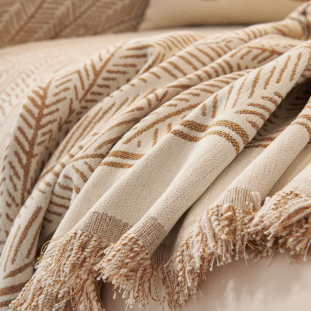 Leaf Pattern Luxury Sofa Cover - Image 5