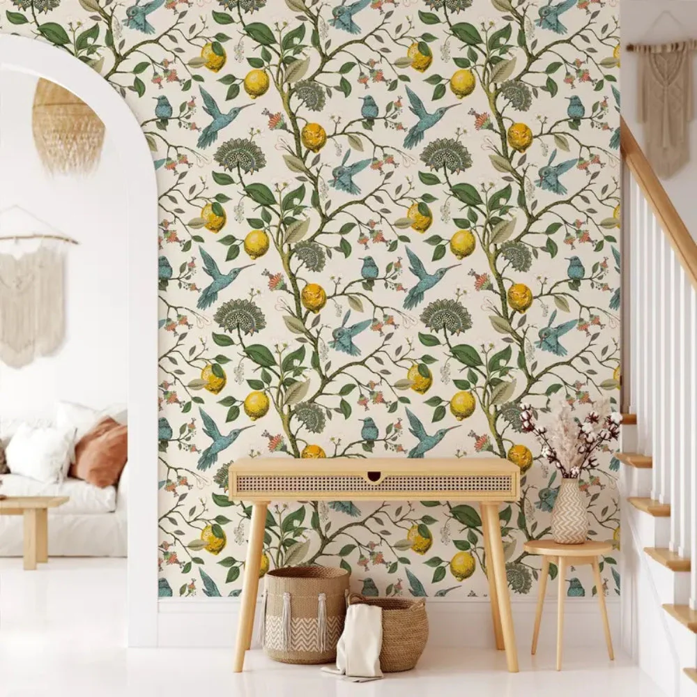 Lemon Bluebird PVC Adhesive Wallpaper - Image 6
