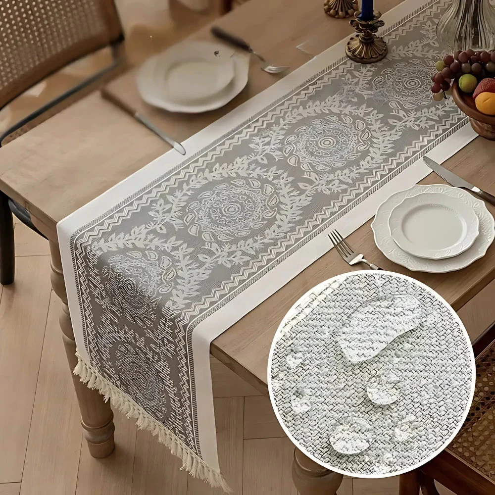 Leona Luxury Linen Table Runner - Image 2