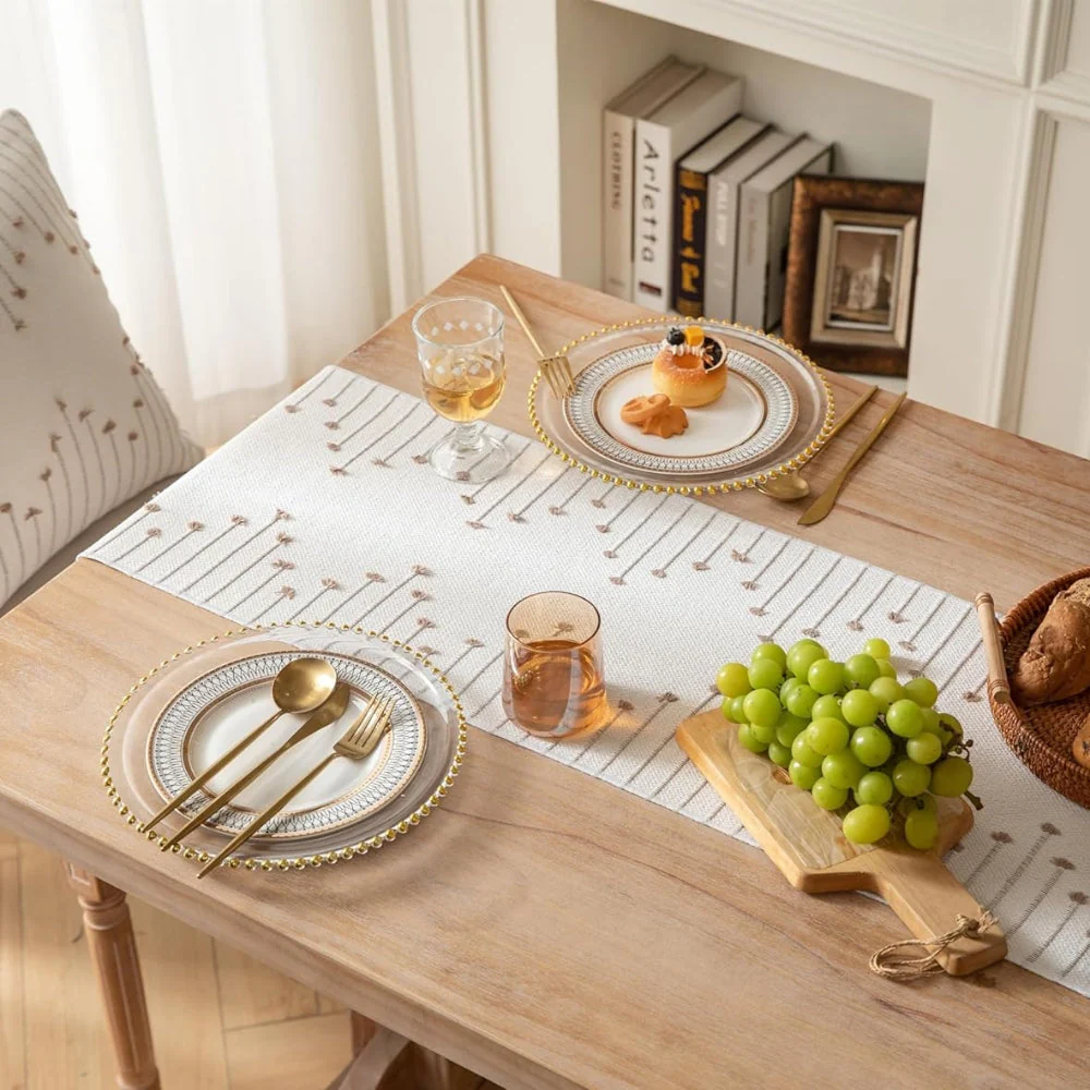 Liora Elegant Tassel Table Runner - Image 2