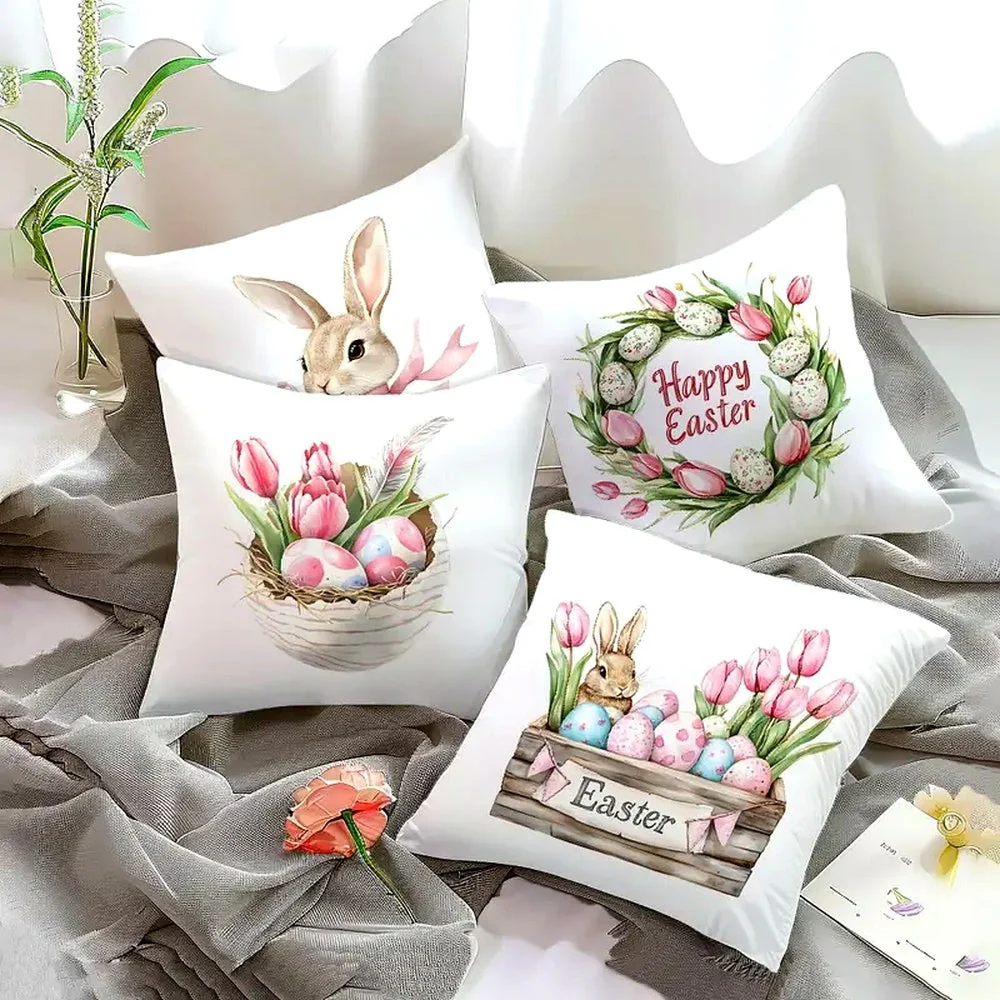 Lulune Spring Easter Cushion Covers | 4pcs Set - Image 4