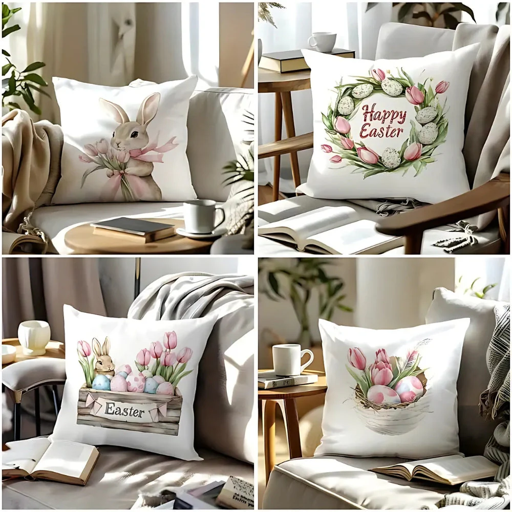 Lulune Spring Easter Cushion Covers | 4pcs Set - Image 5