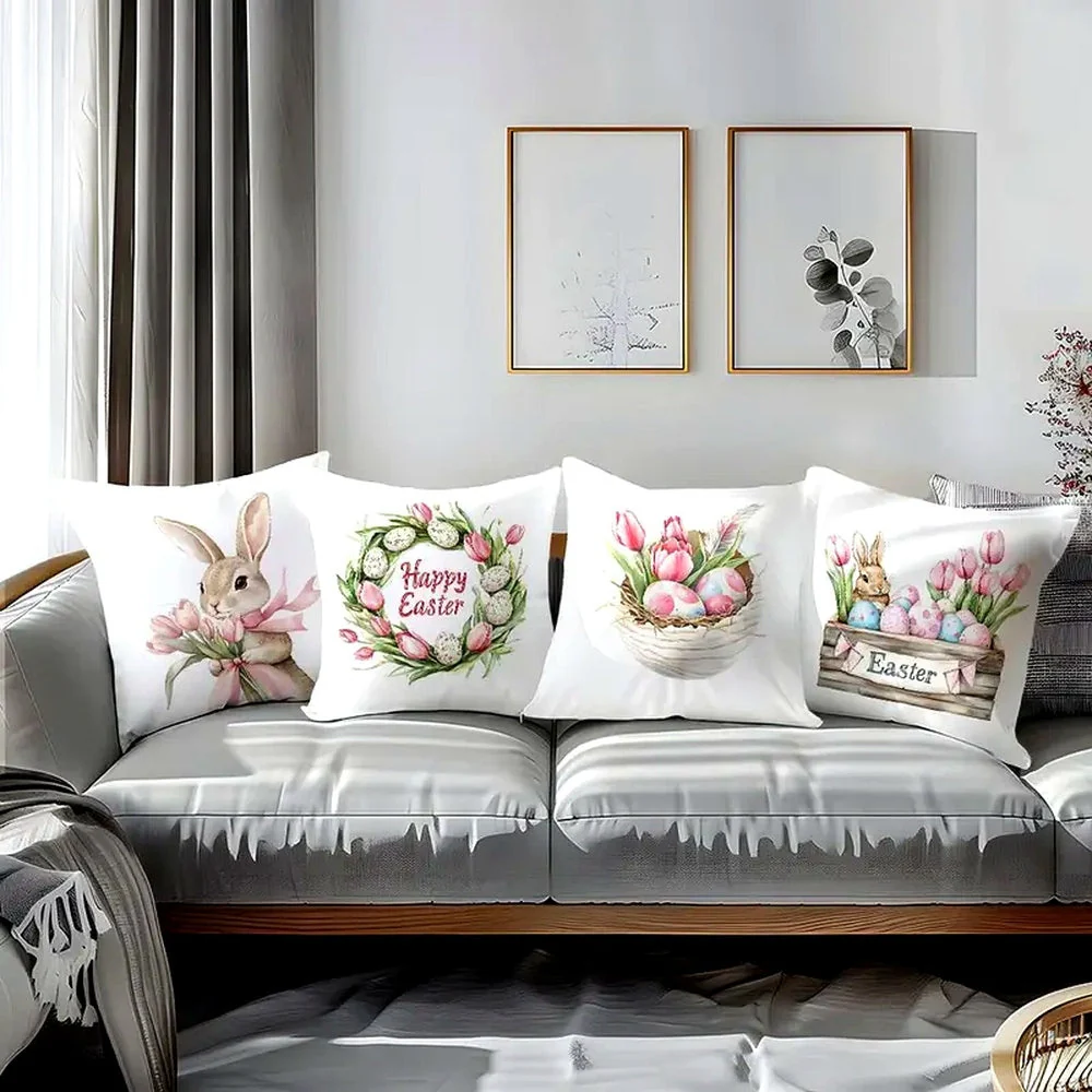 Lulune Spring Easter Cushion Covers | 4pcs Set - Image 6