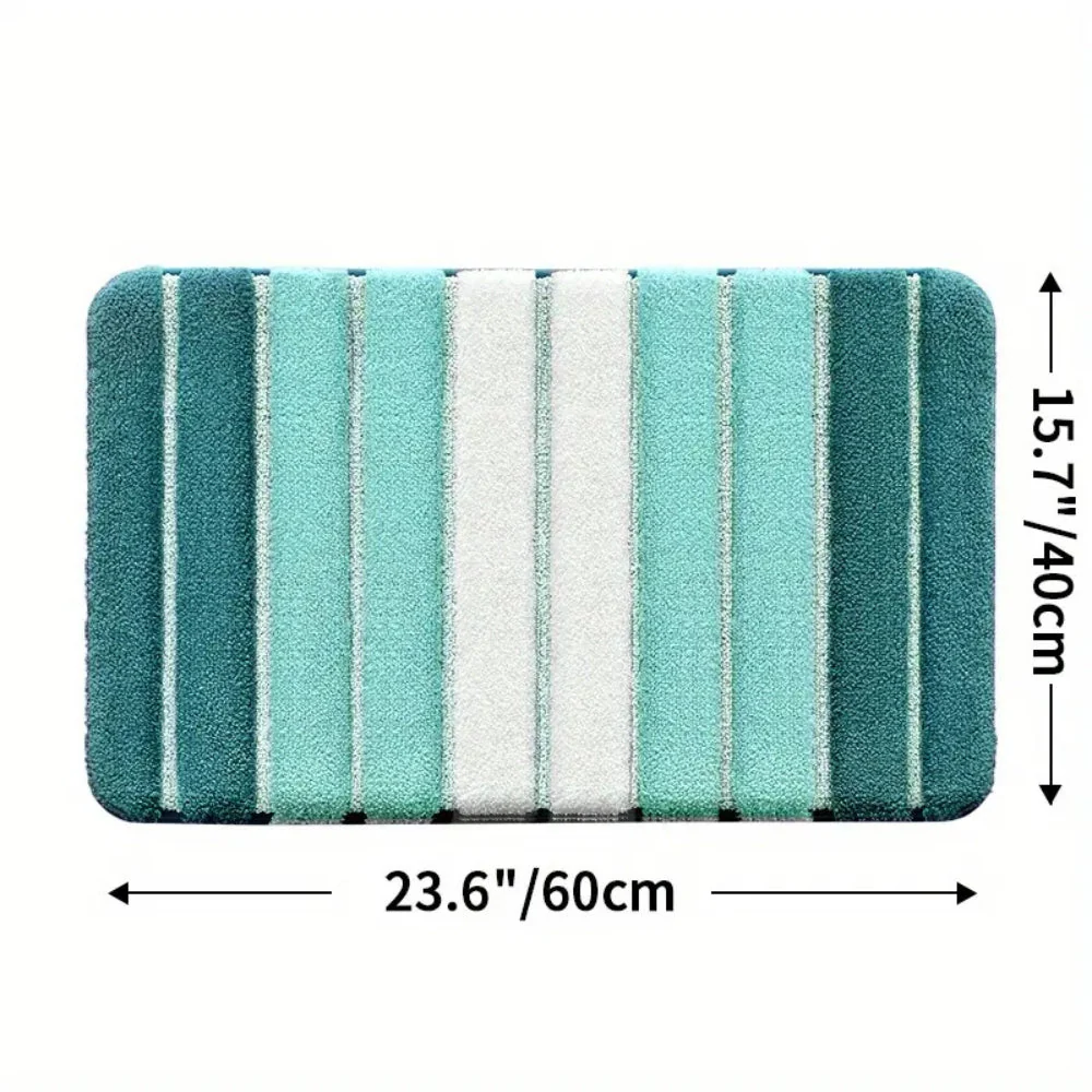 Lumiere Striped Absorbent Bath Mat - Image 11