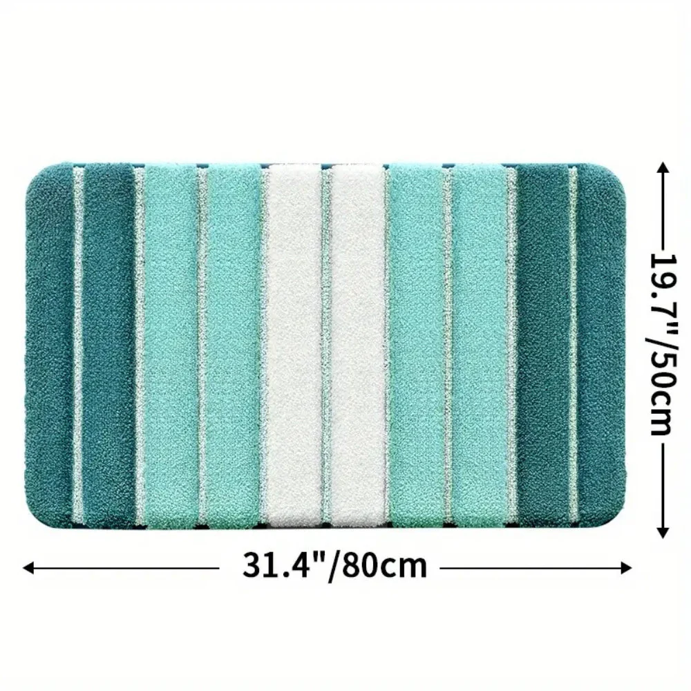 Lumiere Striped Absorbent Bath Mat - Image 12