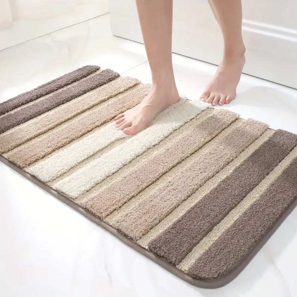 Lumiere Striped Absorbent Bath Mat - Image 13