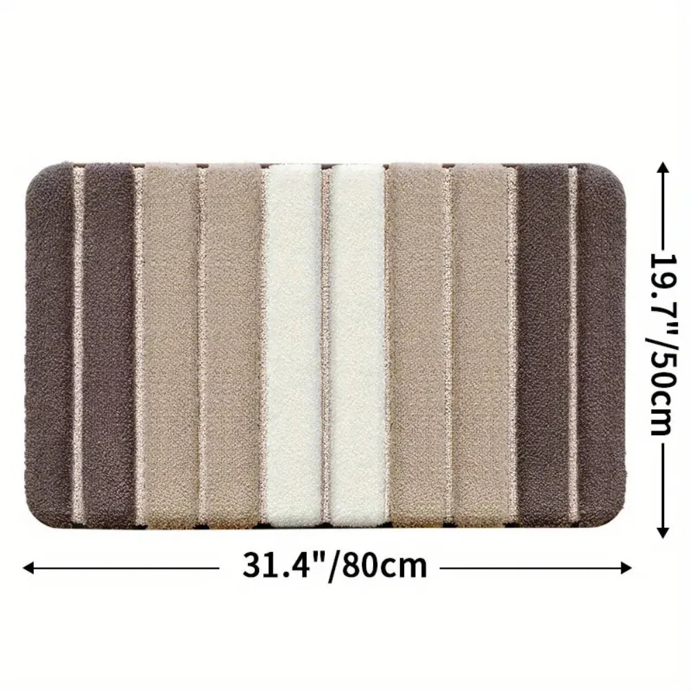 Lumiere Striped Absorbent Bath Mat - Image 15