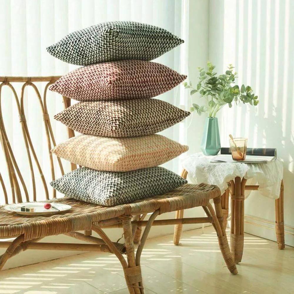 Lush Chevron Cushion Covers - Image 2
