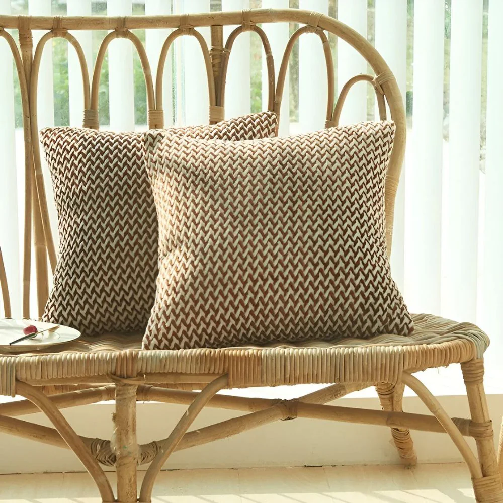 Lush Chevron Cushion Covers - Image 7
