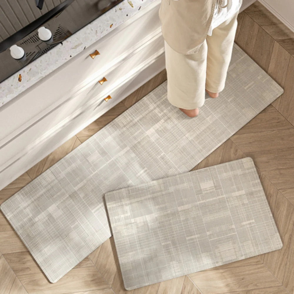 Lush Floral Striped Kitchen Mat - Image 5