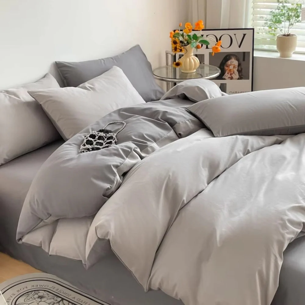 Lustova Cotton Duvet Cover | 3pcs Set - Image 11