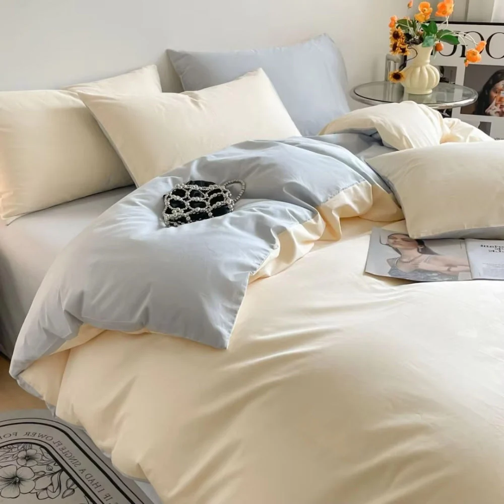 Lustova Cotton Duvet Cover | 3pcs Set - Image 3