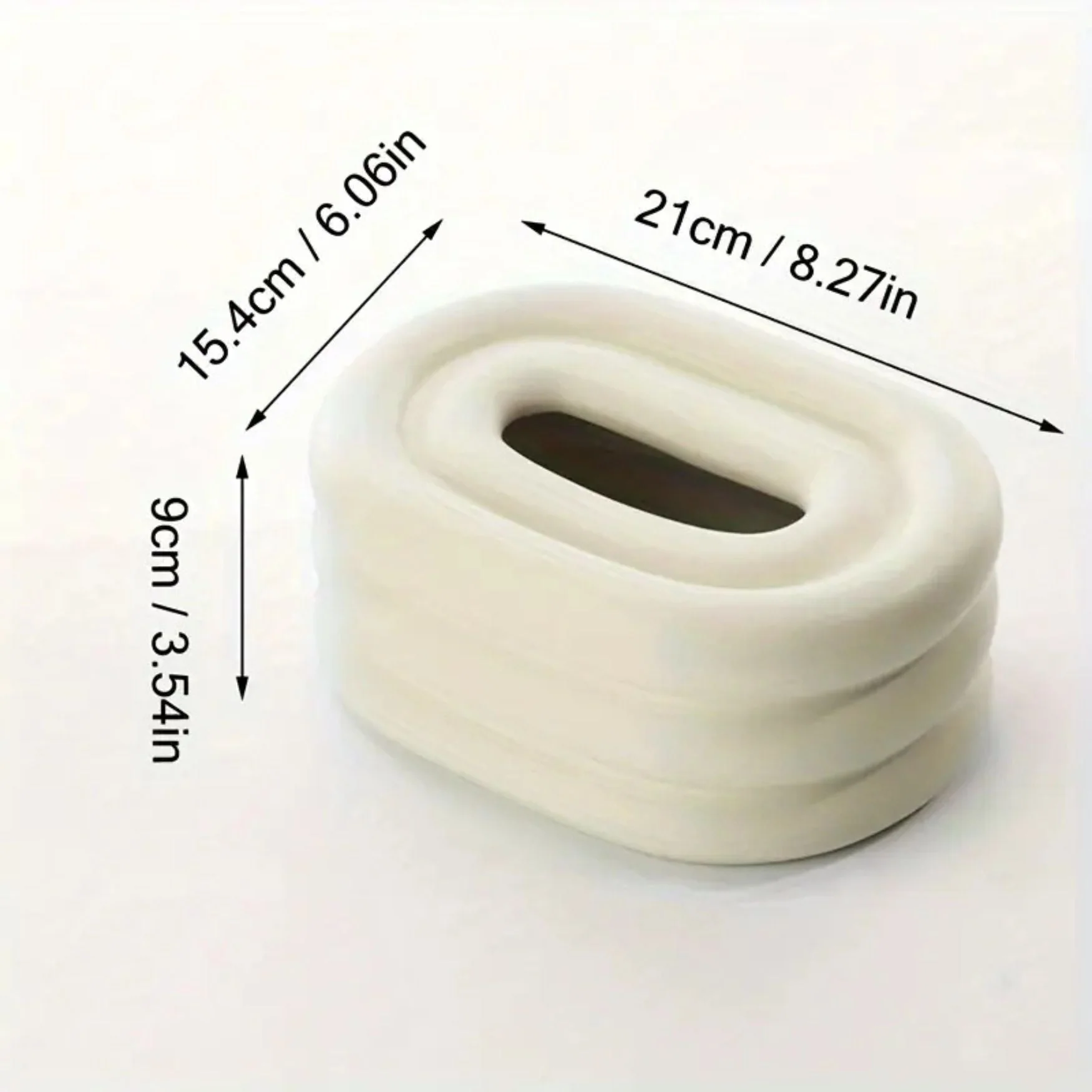 Lustre Ceramic Tissue Holder - Image 5