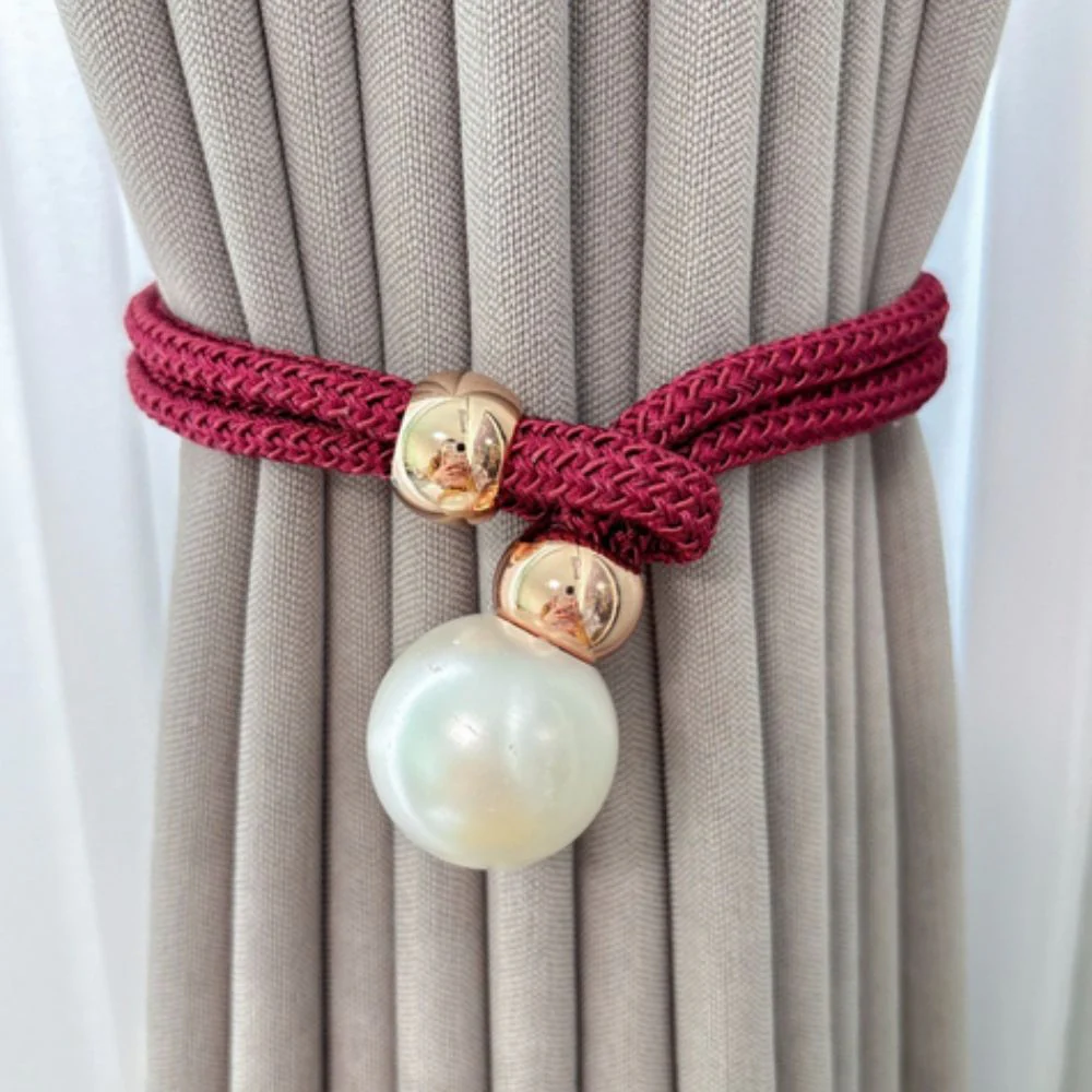 Lustrous Pearl Curtain Tie Back | 2 Pcs Set - Image 13