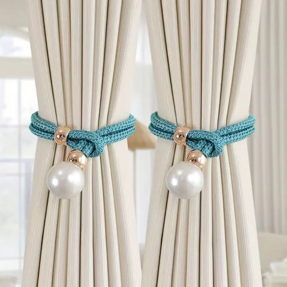 Lustrous Pearl Curtain Tie Back | 2 Pcs Set - Image 2