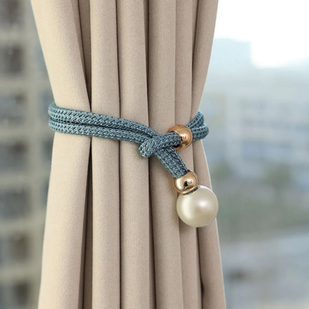 Lustrous Pearl Curtain Tie Back | 2 Pcs Set - Image 8