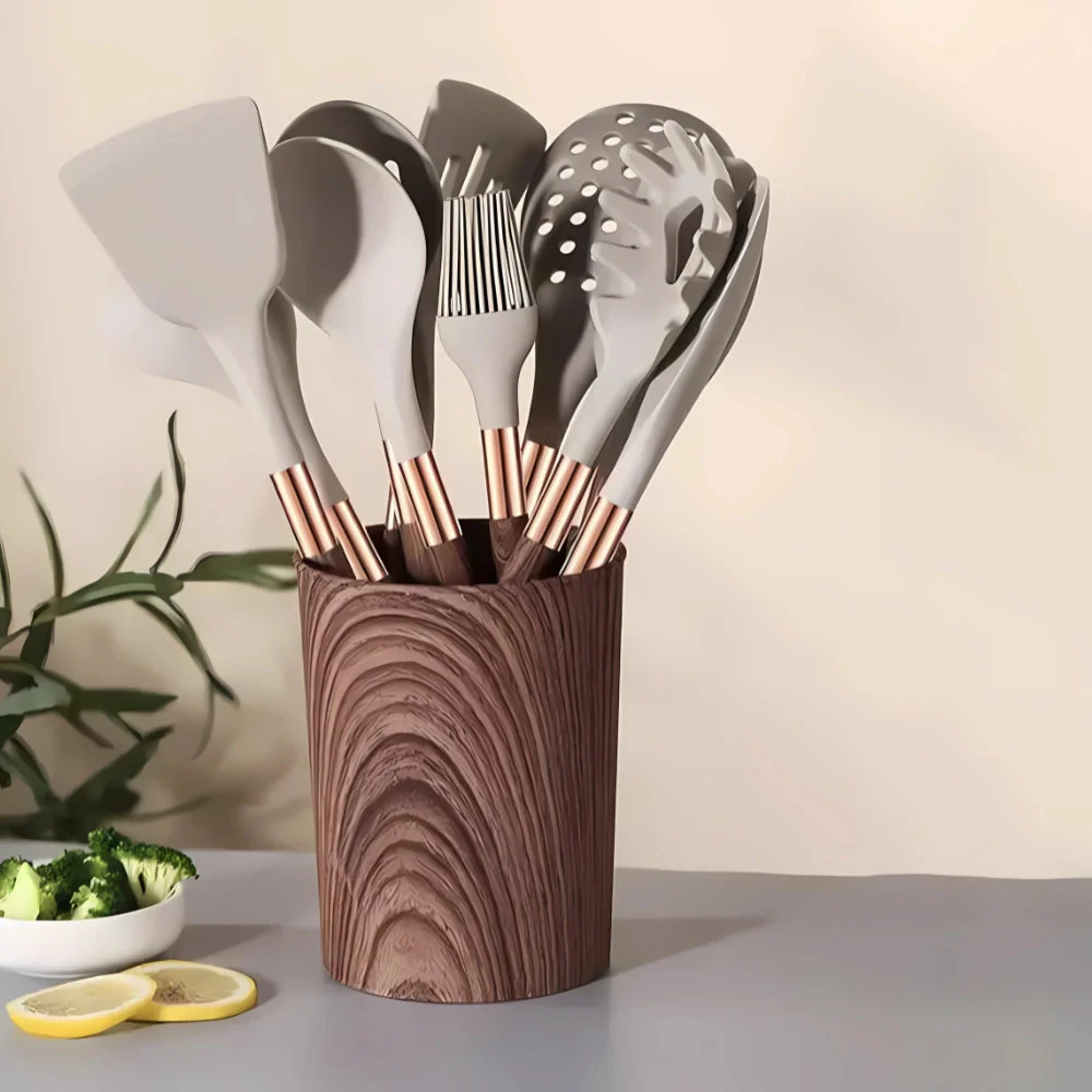 Luxe Silicone Cooking Utensils | 10 Pcs Set - Image 2