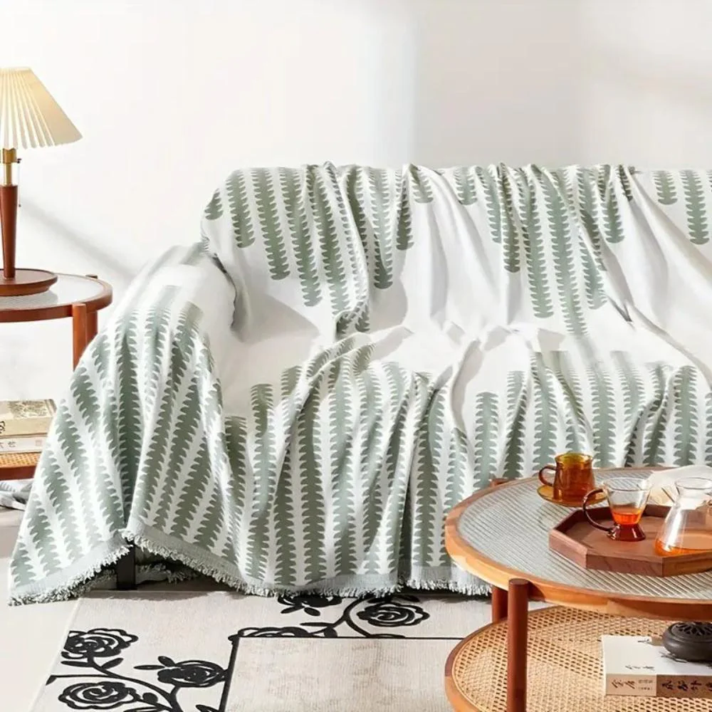 Modern Monochrome Fern Sofa Cover - Image 10
