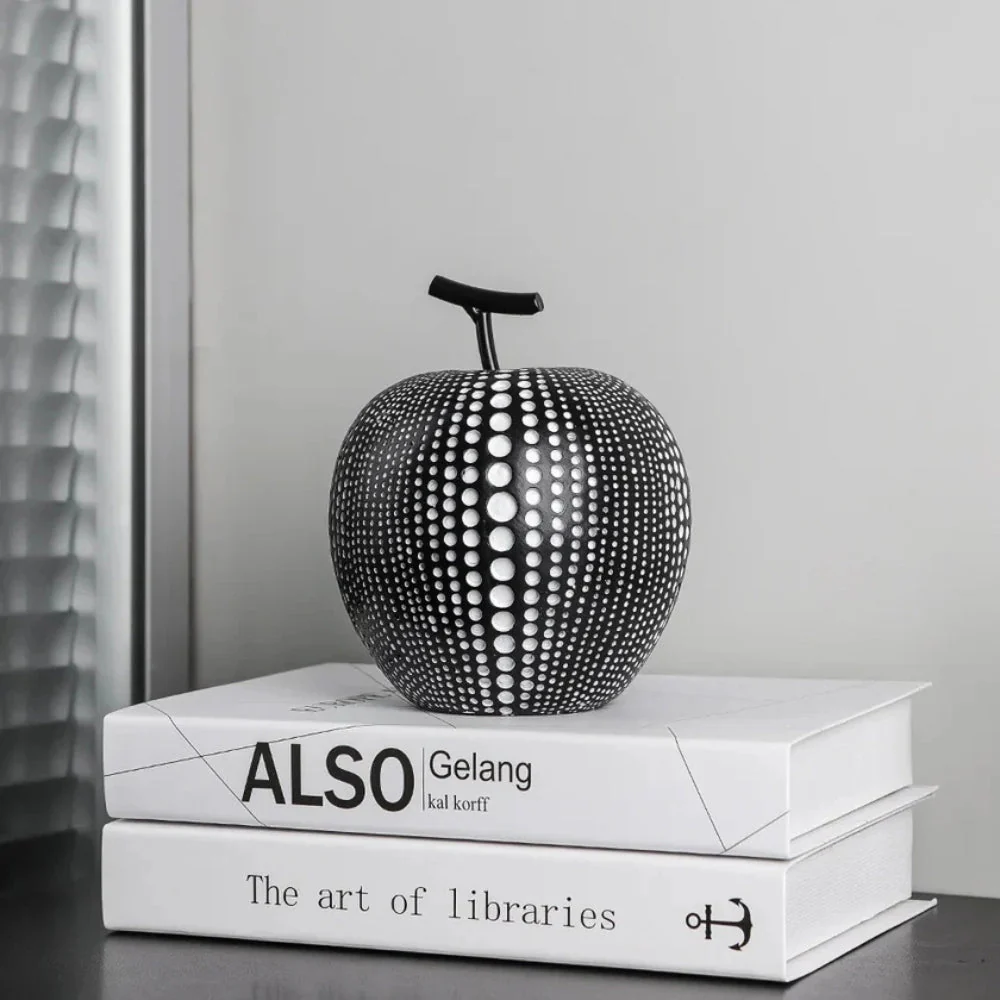 Luxurious Polka Dot Apple Sculpture - Image 10