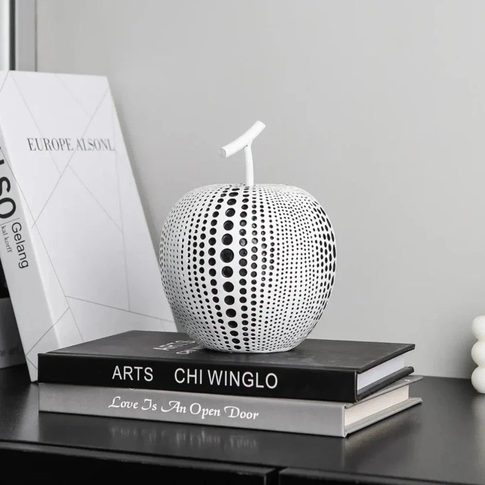 Luxurious Polka Dot Apple Sculpture - Image 9