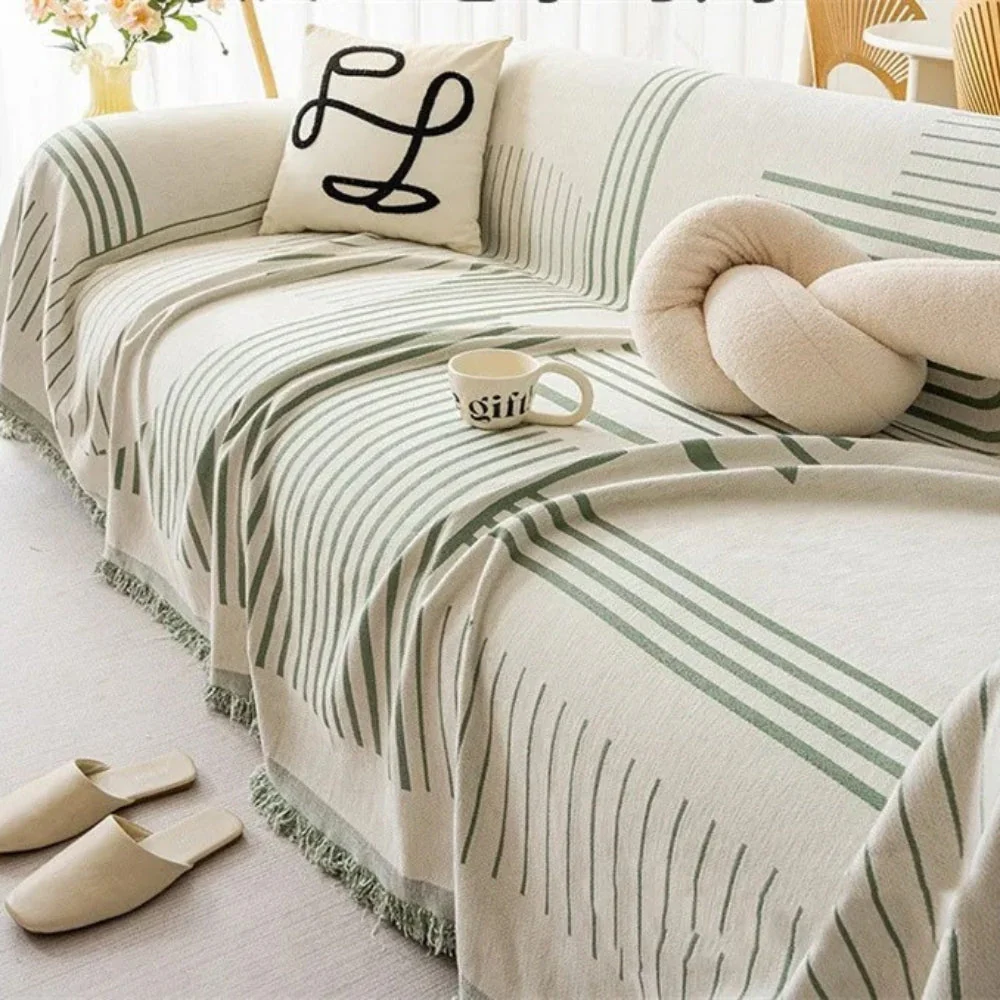 Luxurious Snowflake Chenille Sofa Cover - Image 10