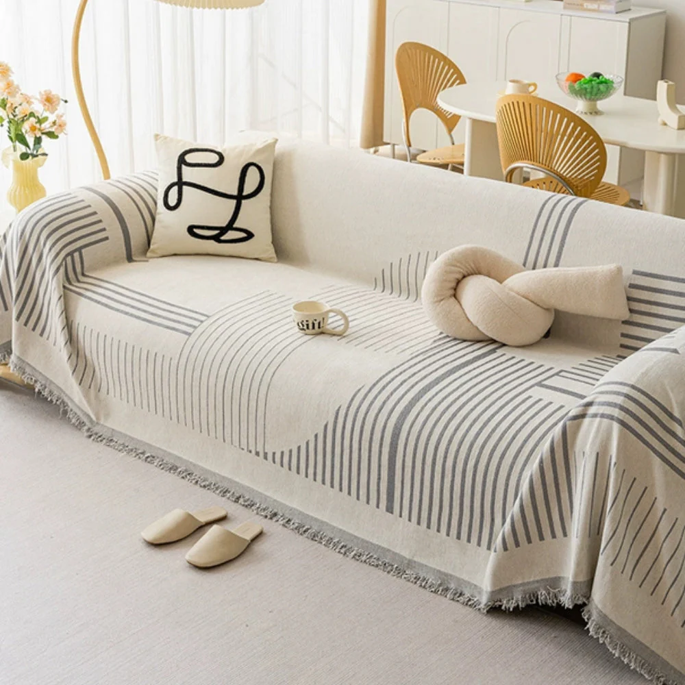 Luxurious Snowflake Chenille Sofa Cover - Image 2