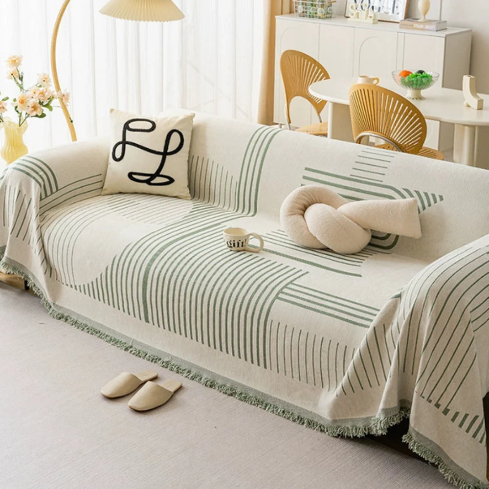 Luxurious Snowflake Chenille Sofa Cover - Image 5