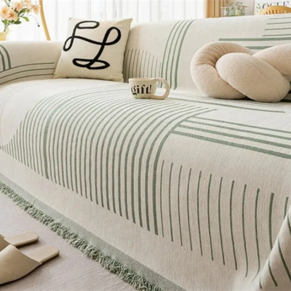 Luxurious Snowflake Chenille Sofa Cover - Image 7